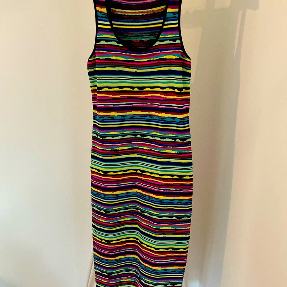 Felicity and Coco body con multicolour stretch dress midi length